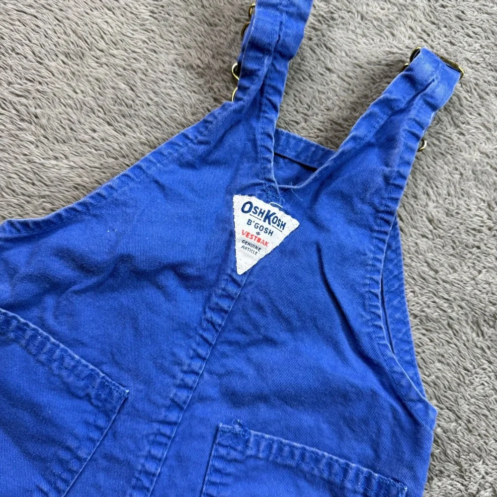 Vintage OshKosh Blue Vest-Back Overalls